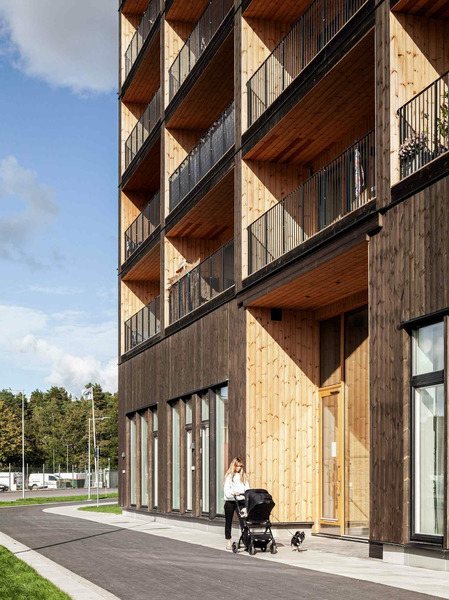 деревянное здание в Швеции