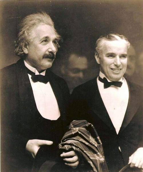 Альберт Эйнштейн и Чарли Чаплин, США, 1931.