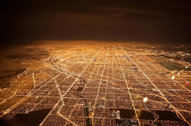 Чикаго ночью